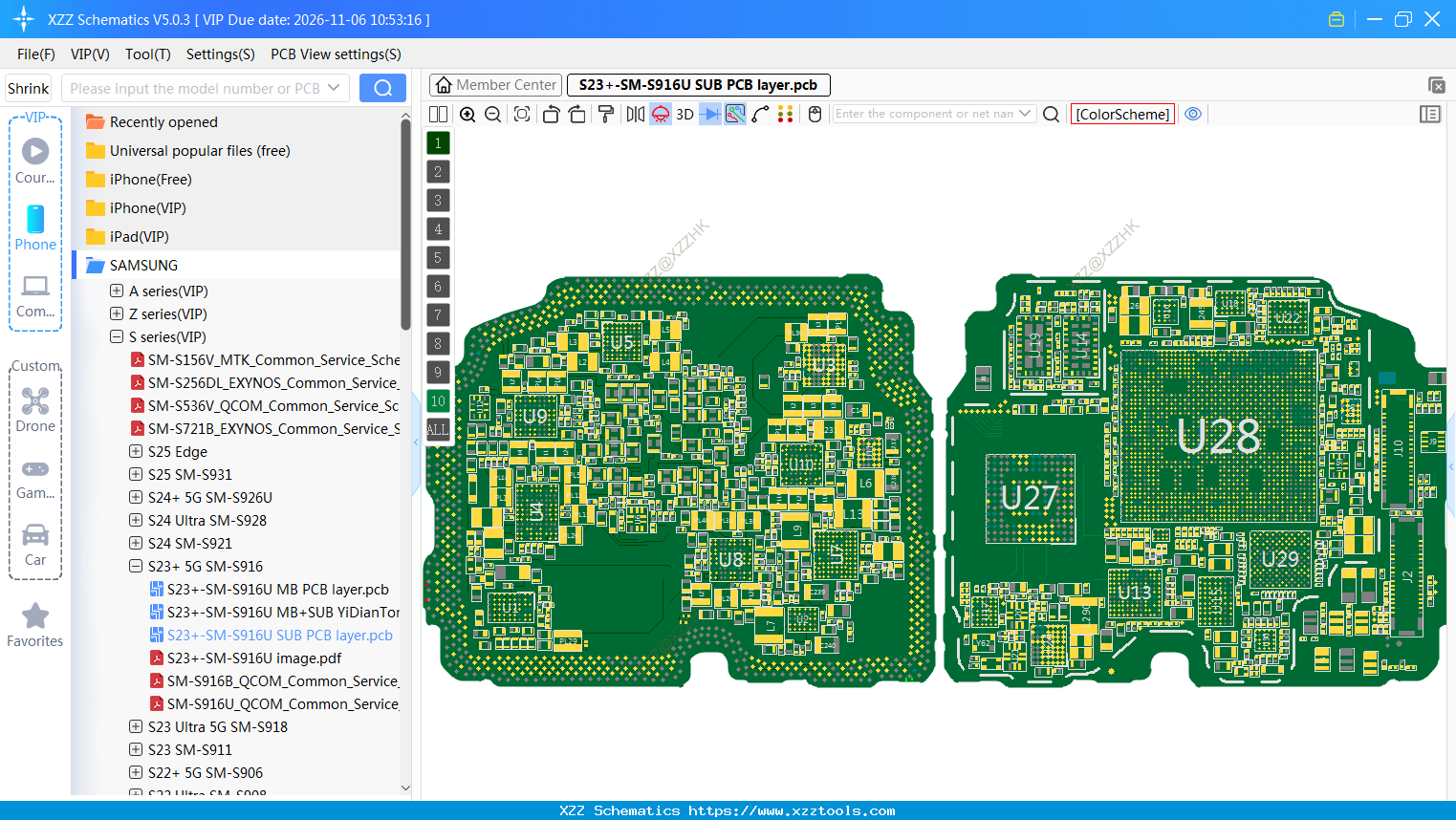 S23+-SM-S916U SUB PCB Layer